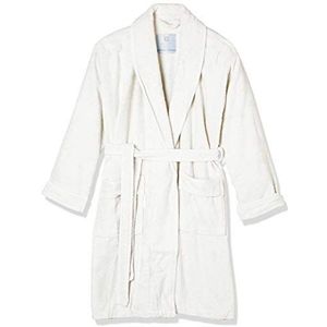 Heckett Lane Bath Bath Robe, 60% Bamboo Viscose, 40% Cotton, Off-White, L, 1.0 Pieces