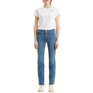 Levi's 314 Shaping Straight Jeans dames, Lapis Bare, 28W / 30L