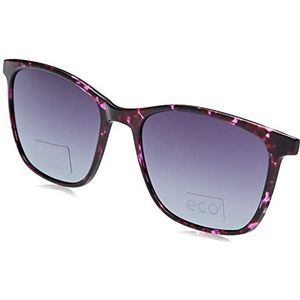 MODO & ECO Yamuna Clip On bril voor dames, paarse schildpad, 53