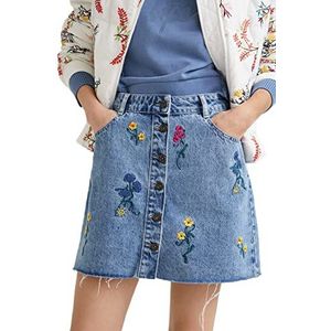 Desigual FAL_Berna damesrok, Blauw, 32 NL