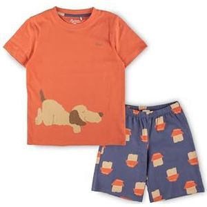 Sigikid Uniseks kinderpyjama voor jongens en meisjes pyjamaset, rood/blauw/shorty, 86