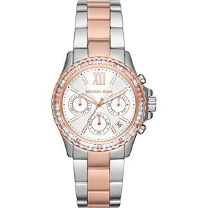 Micheal Kors Everest Bicolor MK7214 Steel Woman Chronograph Watch