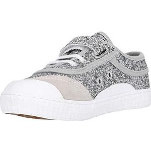 Kawasaki Unisex kinderen Glitter Kids Shoe W/elastische sneakers laag, 8889 zilver, 30 EU