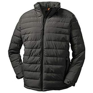 STOY Mn Quilted Jckt A Herenjas in dons-look, met oprolbare capuchon