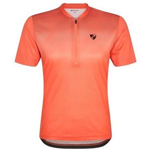 Ziener NEMIC Fietsshirt voor heren, mountainbike, racefiets, ademend, sneldrogend, elastisch, korte mouwen, oranje, 48