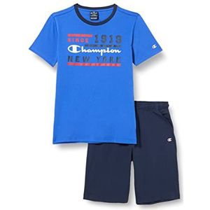 Champion Legacy Graphic Shop S/S T-shirt & lange shorts (kobaltblauw/marineblauw), 7-8 jaar kinderen en jongens