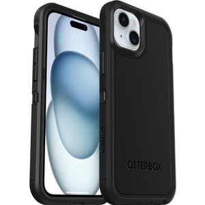 OtterBox Defender XT-hoes voor iPhone 15 Plus / iPhone 14 Plus met MagSafe, schokbestendig, valbestendig, ultrarobuust, 5x getest volgens militaire standaard, Zwart
