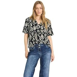 CECIL blouse met print, zwart, S