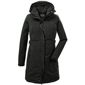 killtec Women's Functionele parka/parka met afritsbare capuchon KOW 165 WMN PRK, dark olive, 42, 37726-000