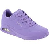 Skechers Uno Stand On Air dames Sneaker Low top, Lila Durabuck Mesh, 39 EU
