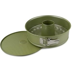 Zenker 7453 Springvorm en savarinvorm, verwisselbare bodemvorm, eco-verantwoordelijke groene anti-aanbaklaag, ILAG, carnaubawas, 26 x 7,5 cm