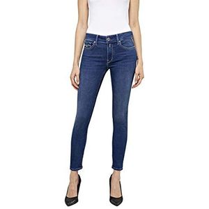 Replay Dames NEW LUZ ANKLE ZIP Skinny Jeans, Blauw (Medium Blue 009), No Aplica / L28 (fabrieksmaat: 32)