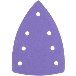 Trend Detail schuurpads 100 x 150 mm met 7 gaten, korrel 60, 10 stuks, folieschuurpapier voor agressief schuren en voorbereidend werk, AB/DET1/60Z