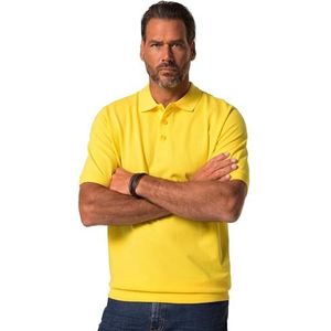 JP 1880 Herenkleding Big & Tall Plus Size L-8XL Buik Fit Katoen Piqué Polo Shirt 712617, Geel, 4XL