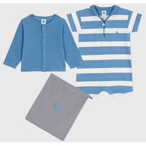 Petit Bateau Babyjongens 2-delige set, blauw/meerkleurig., 18 Maanden