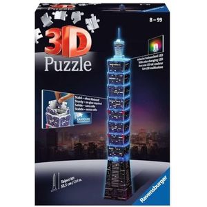 Taipei 3D Puzzel (216 Stuks) - Voor Puzzelaars vanaf 10 Jaar