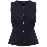 Onlibi Button Sl Vest Cc Knt, night sky, S
