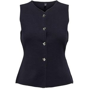 Onlibi Button Sl Vest Cc Knt, night sky, S