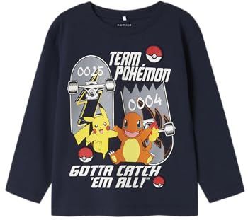 NAME IT - NMMSTERN POKEMON - Shirt - Navy - Lange Mouwen