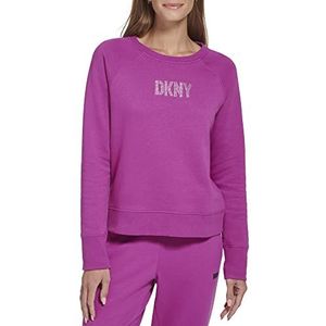 DKNY Dames Dp2t9121-blk-large sweatshirt, zwart, groot, Wilde Astor, L