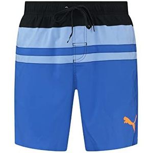 Puma Zwembroek Heren Heritage Stripe Mid Shorts Benjamin Blue Combo - Maat XL