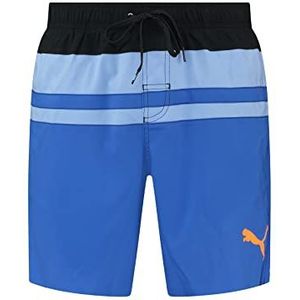 PUMA Heren Mid Shorts Boardshorts, Benjamin Blue Combo, L