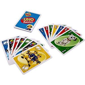 Mattel - UNO Junior - Brandweerman Sam - Kaartspel - Kindvriendelijk Formaat
