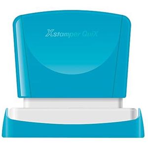 Stempel x'stamper quix personaliseerbaar Kleur: blauw Afmetingen 13 x 49 mm q-13