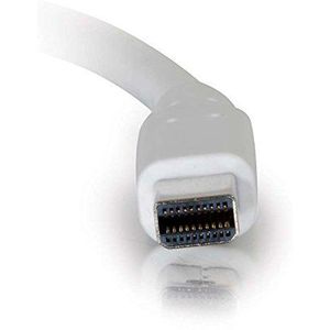 C2G 3m 4K Mini DisplayPort naar Mini DisplayPort Computer Monitor Kabel Mannelijk naar Vrouwelijk Wit