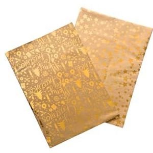 Carte Dozio - Cadeaupapier met metallic goud, F.to 70 x 100 cm, gevouwen 70 x 50 cm - mix 2 motieven - 10 fg
