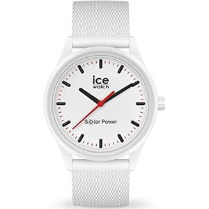 Ice-Watch - ICE solar power Polar Mesh - Wit gemêleerd horloge met siliconen band - 018390 (Medium)