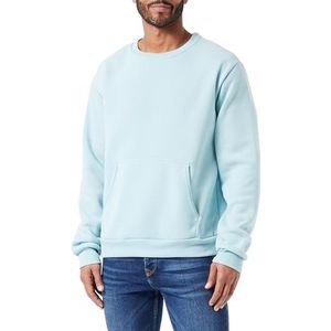 Mo Athlsr Gebreid sweatshirt voor heren met ronde hals polyester EISMINZE maat S, IJsmunt, S