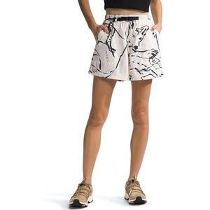 THE NORTH FACE Class V Pathfinder Shorts White Dune Coyote Field Sketch Print L