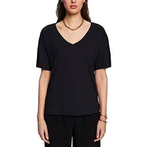ESPRIT Oversized T-shirt, Tencel™, zwart, XS