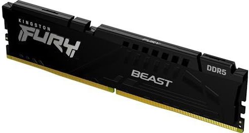 Kingston FURY Beast 16GB 6000MT/s DDR5 CL30 DIMM Zwart Desktop Gaming Geheugen Enkelvoudig - KF560C30BBE-16