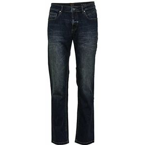 camel active Relaxed Fit Woodstock Stretch Jeanshose heren Loose fit jeans,Donkerblauw (Dark Greencast),32W / 34L