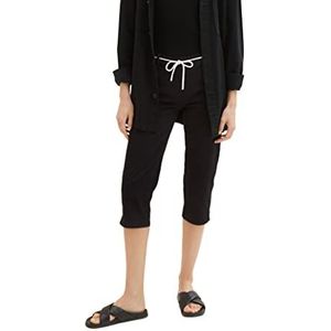 TOM TAILOR Dames 1036683 broek, 14482-Deep Black, 34, 14482 - Deep Black, 34