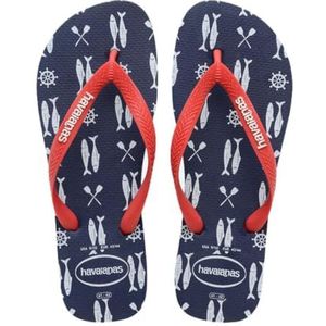 Havaianas - Top Nautical - Teenslippers - Marineblauw/Rood - Natuurlijke Rubber