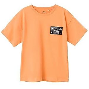 NAME IT Jongens NKMVECTOR SS Loose TOP J T-shirt, Mock Orange, 134/140, Mock Oranje, 134/140 cm