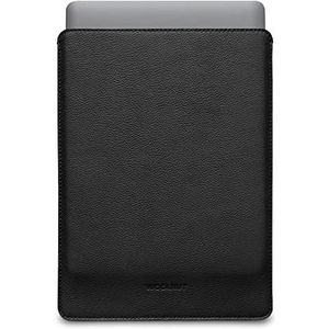 Woolnut Leather & Wool Sleeve Case Cover Hoesje voor MacBook Pro 13 en Air 13 inch (nieuw model) - Zwart