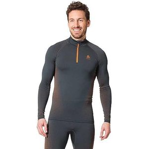 Odlo Performance Warm Eco_196222 Functioneel ondergoed, lange mouwen, shirt met ritssluiting
