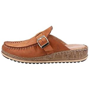 Hush Puppies Dames Sorcha Mule Slide Sandaal, Tan Nubuck, 36 EU