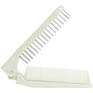 PLIC BEAUTY - Opvouwbare haarborstel - compact en praktisch - ideaal voor op reis - pastelgroen - ergonomisch design - geschikt voor alle haartypes.