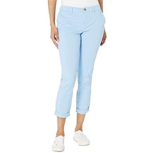 Tommy Hilfiger Hampton Chino broek met relaxte pasvorm voor dames (normale en grote maten), Breeze, 14