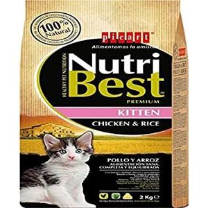 Nutribest Compleet voer met kip en rijst voor kittens tot 12 maanden, 2000 g
