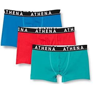 Athena ondergoed heren, rood/blauw/lagune, L