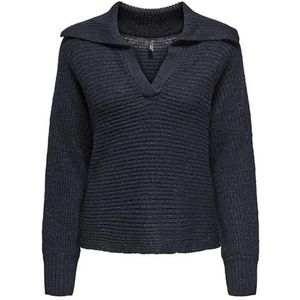 Onlmally Ls Life Collar V-hals KNT, night sky, XS