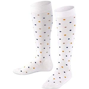 FALKE Multidot K Kh Kniekousen voor kinderen, uniseks, wit (off-white 2040)., 27-30