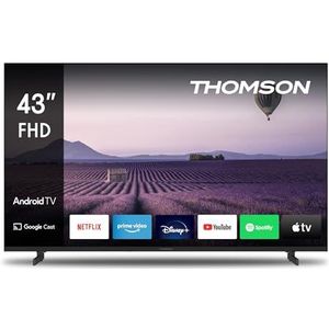 THOMSON 43-inch (109 cm) Full HD Smart Android TV (WLAN, HDR, drievoudige tuner DVB-C/S2/T2) - 43FA2S13-2023