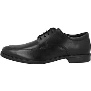 Clarks Howard Apron Oxford-schoenen voor heren, zwart leder, 44 EU